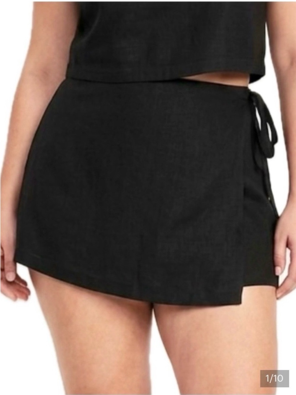 Old Navy Black Wrap Skort